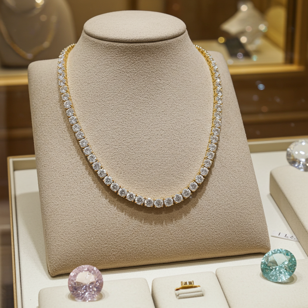 Collana - 18 carati Oro giallo, D-E/VVS - 11.43ct. tw. Diamante (Naturale)