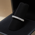 Anello riviera - 18k bianco - 1.72ct. tw. Diamante (Naturale) - Fede nuziale