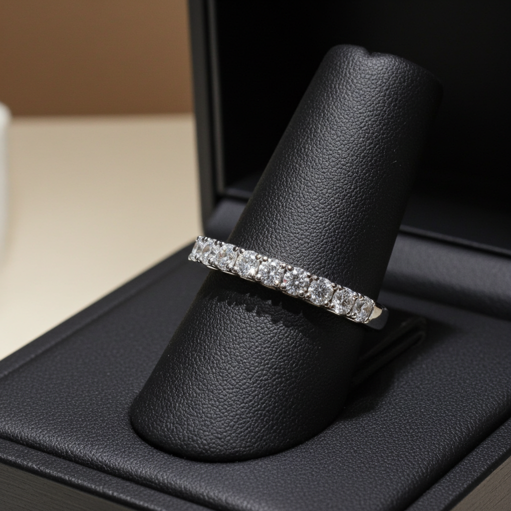 Anello riviera - 18k bianco - 1.72ct. tw. Diamante (Naturale) - Fede nuziale