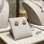 Orecchini - 18 carati Oro bianco - 0.66ct. tw. Diamante (Naturale)