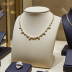 Collana con ciondolo in oro giallo 18k e diamanti naturali 1.25ct