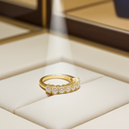 Anello riviera - 18k giallo - 1.72ct. tw. Diamante (Naturale) - Fede nuziale