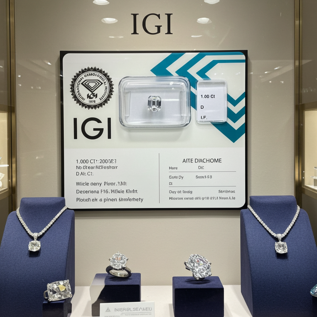 diamanti naturali certificato IGI taglio smeraldo 1.00ct D IF