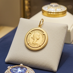 Ciondolo - Collana  oro con sterline oro 22k