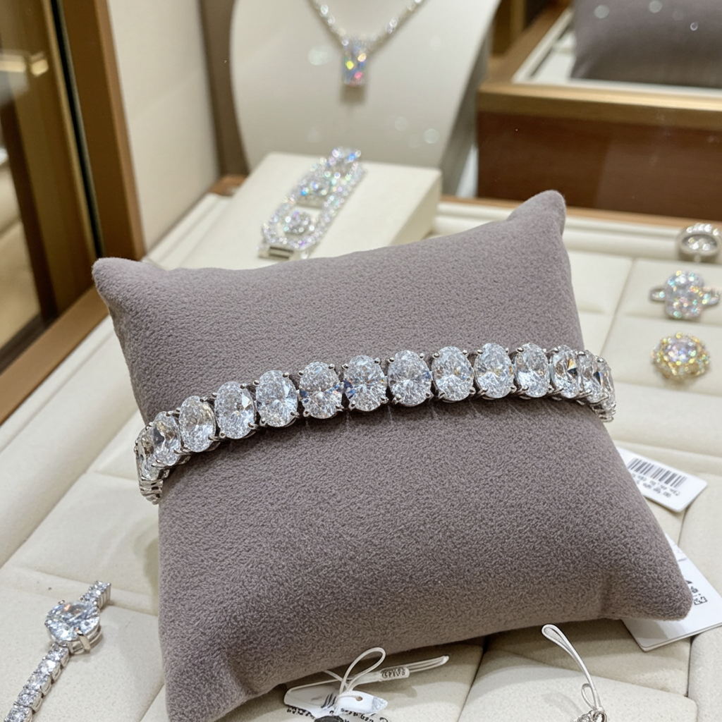 Bracciale - 18 carati Oro bianco - 32 ct. tw. Diamante (Coltivato in laboratorio)