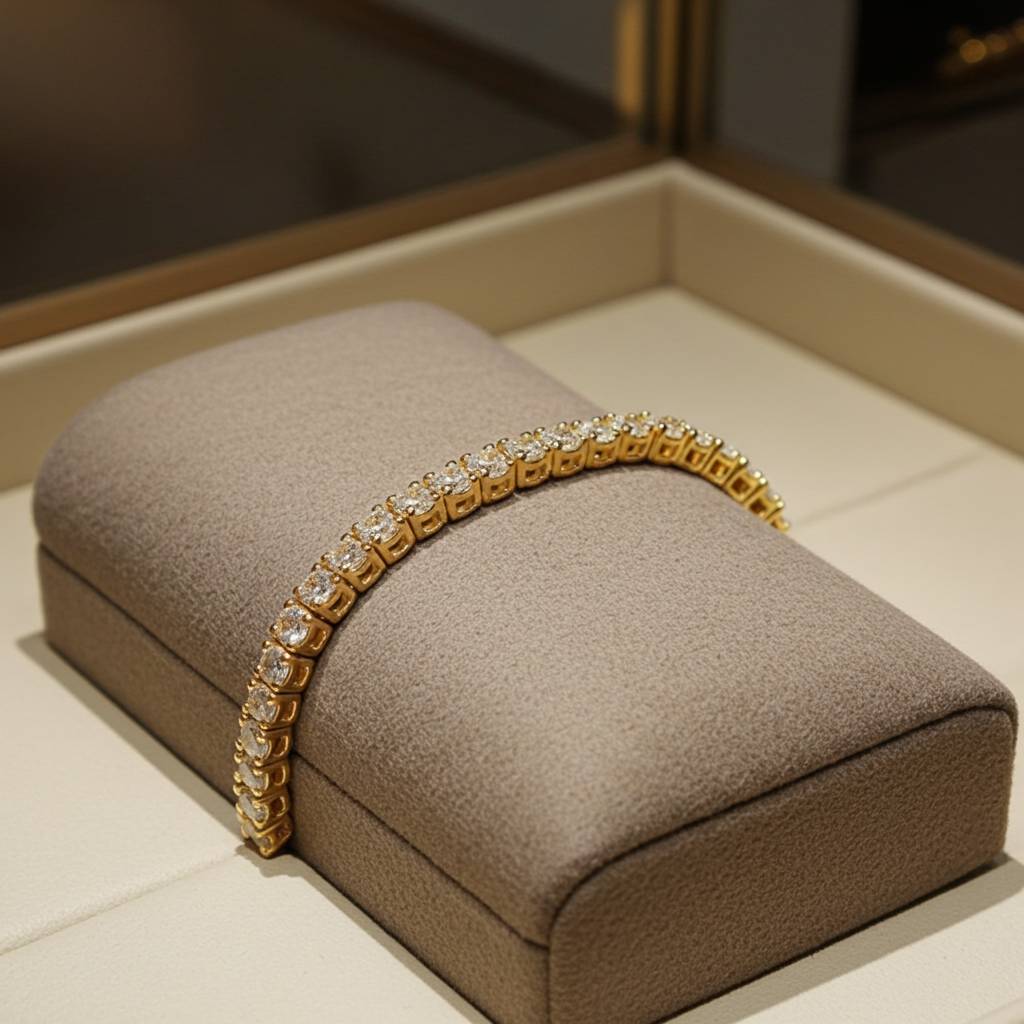 Bracciale tennis - 18 carati Oro giallo - 1.00ct. tw. Diamante (Naturale)