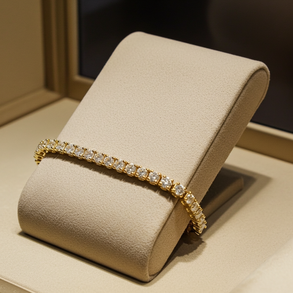 Bracciale tennis - 18 carati Oro giallo - 1.00ct. tw. Diamante (Naturale)