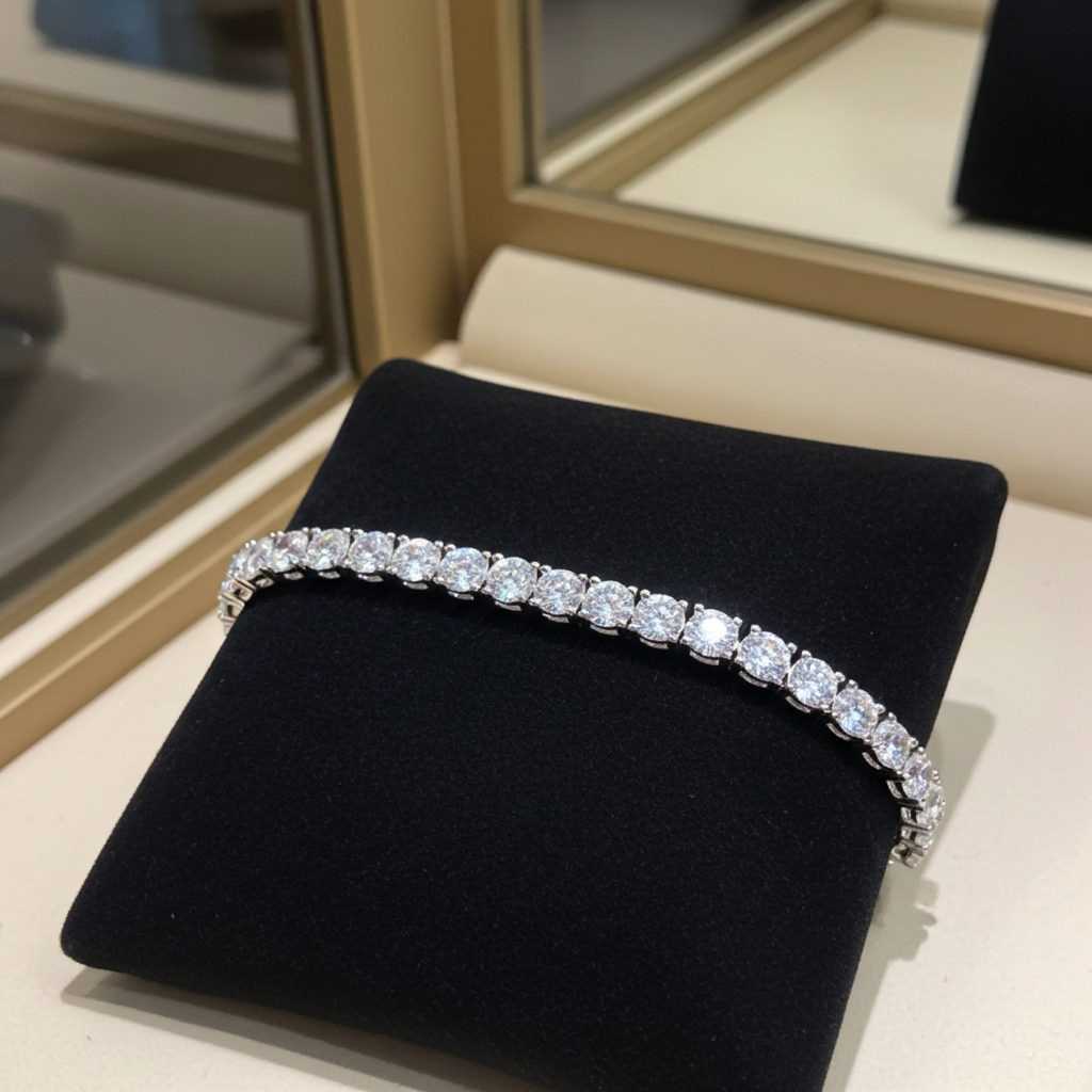 Bracciale tennis - 18 carati Oro bianco - 17.11ct. tw. Diamante (Coltivato in laboratorio)