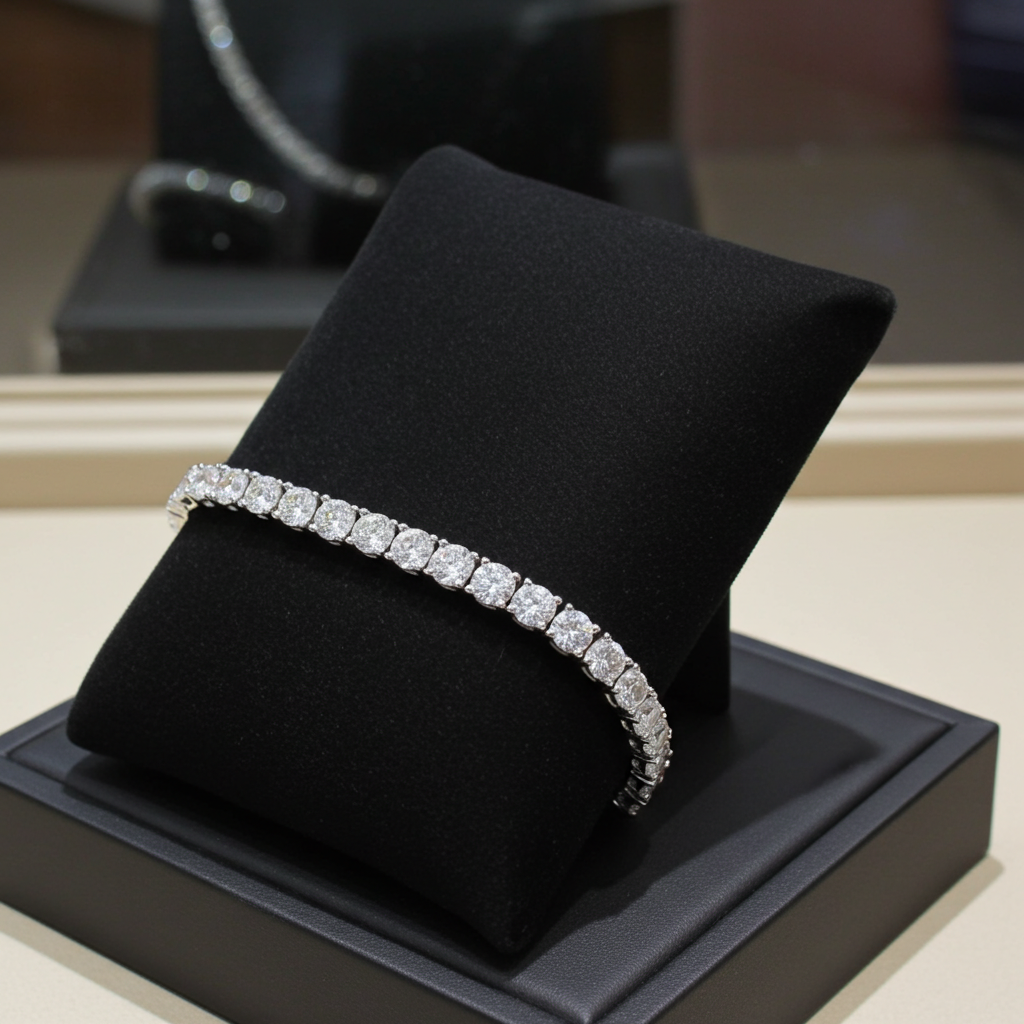 Bracciale tennis - 18 carati Oro bianco - 17.11ct. tw. Diamante (Coltivato in laboratorio)