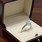 Anello solitario diamante naturale  1.00 ct certificato IGI D IF