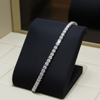 Bracciale - 18 carati Oro bianco - 3.26ct. tw. Diamante (Naturale)