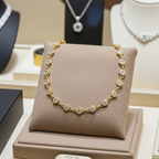 bracciale in oro giallo 18k e  25 diamanti naturali 2,50ct