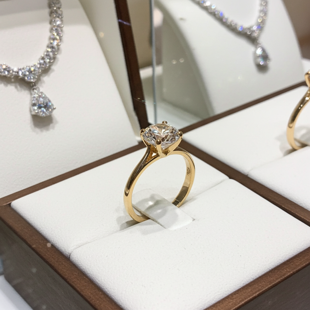 Anello di fidanzamento - 18k giallo - 0.65ct. tw. Diamante (Naturale)