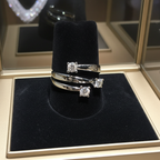 Anello trilogy , diamanti naturali 0.60ct certificato IGI D IF