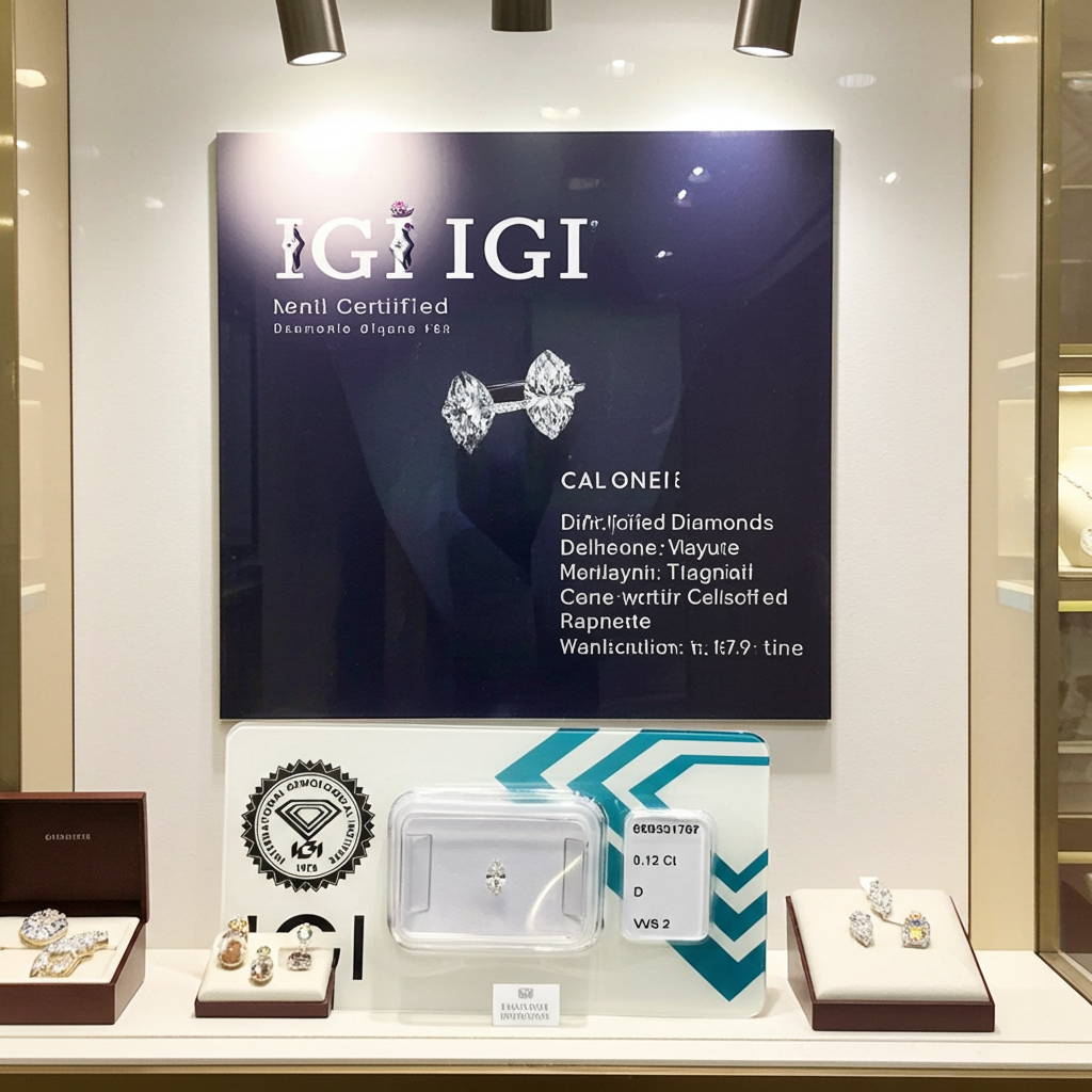 2 diamanti naturali certificato IGI taglio marquise   0.23ct   D VVS2