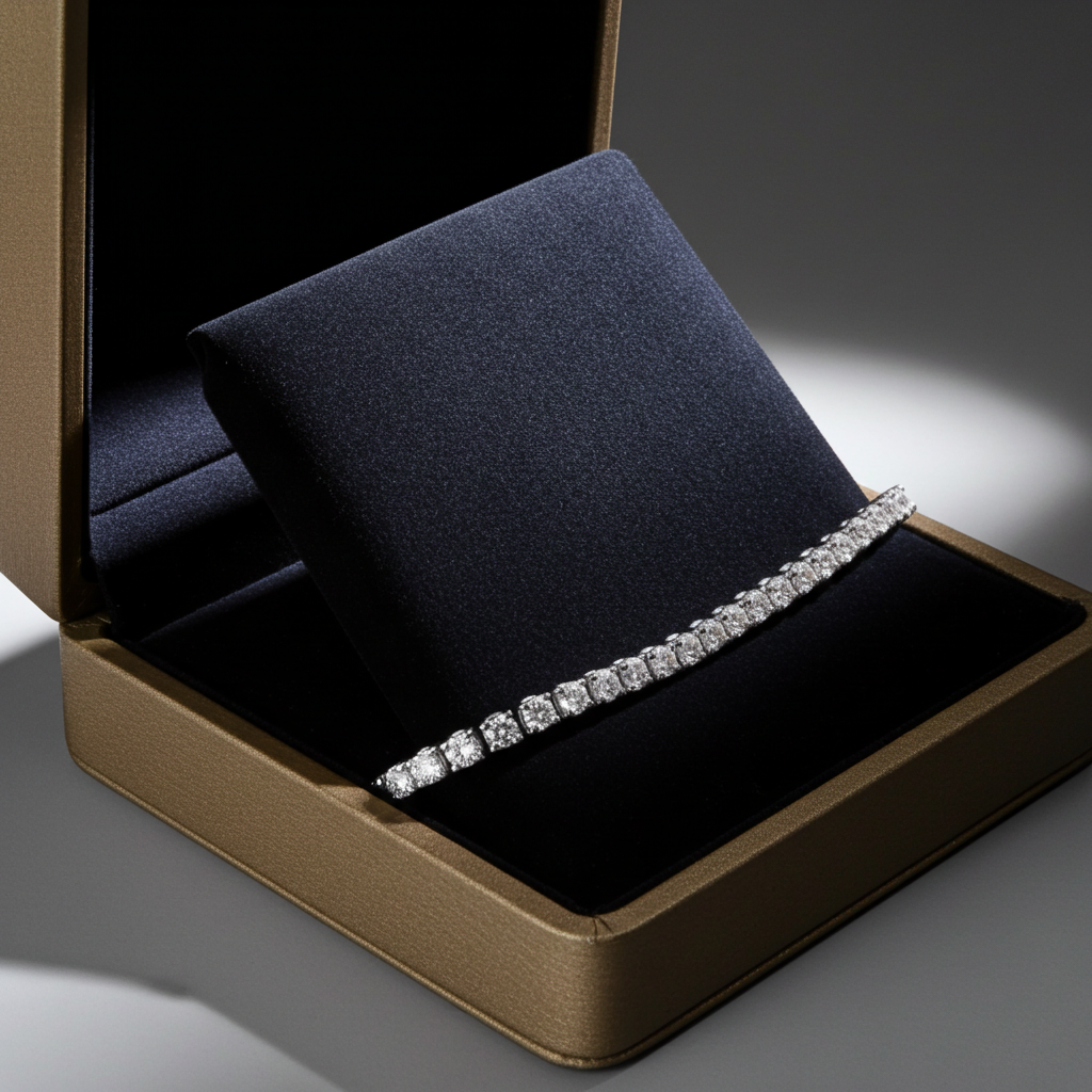 Bracciale - 18 carati Oro bianco - 10.12ct. tw. Diamante (Naturale)