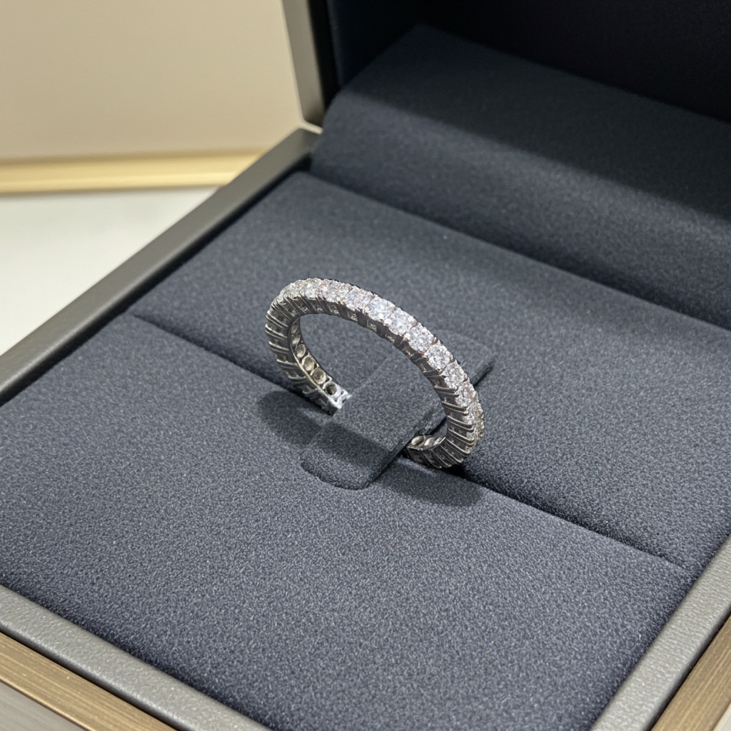 Anello - 18 carati Oro bianco - 2.22ct. tw. Diamante (Naturale) -