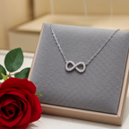 Collana con ciondolo - 18k bianco 0.21ct. tw. Diamante (Naturale)