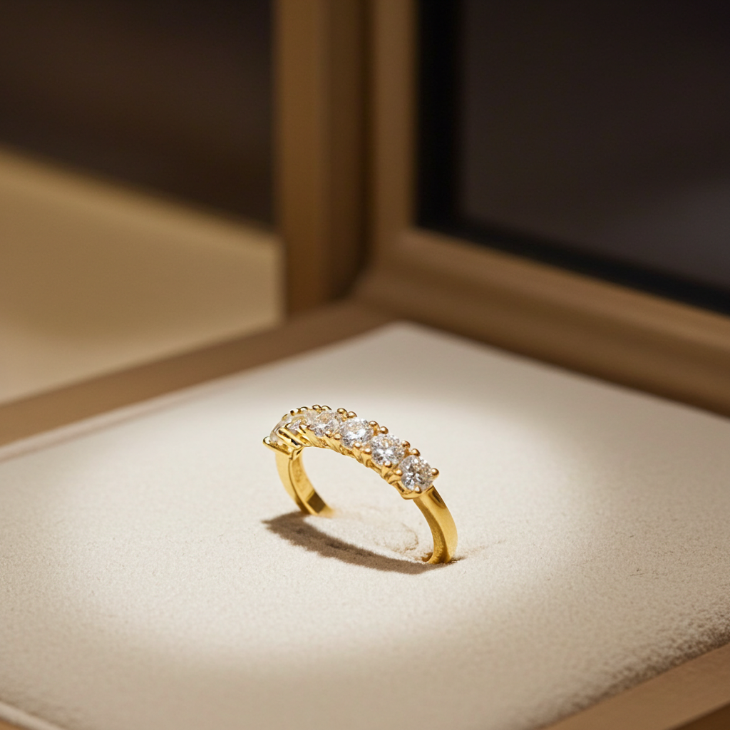 Anello riviera - 18k giallo - 1.72ct. tw. Diamante (Naturale) - Fede nuziale