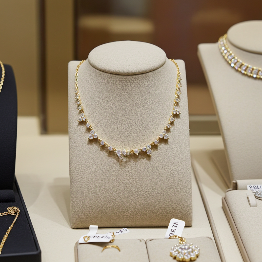 Collana con ciondolo in oro giallo18k e diamanti naturali 2.50ct