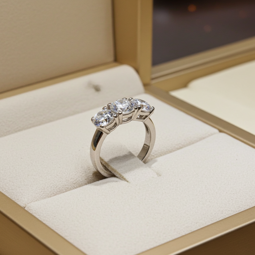 Anello Trilogy -2.40 ct Diamanti Naturali