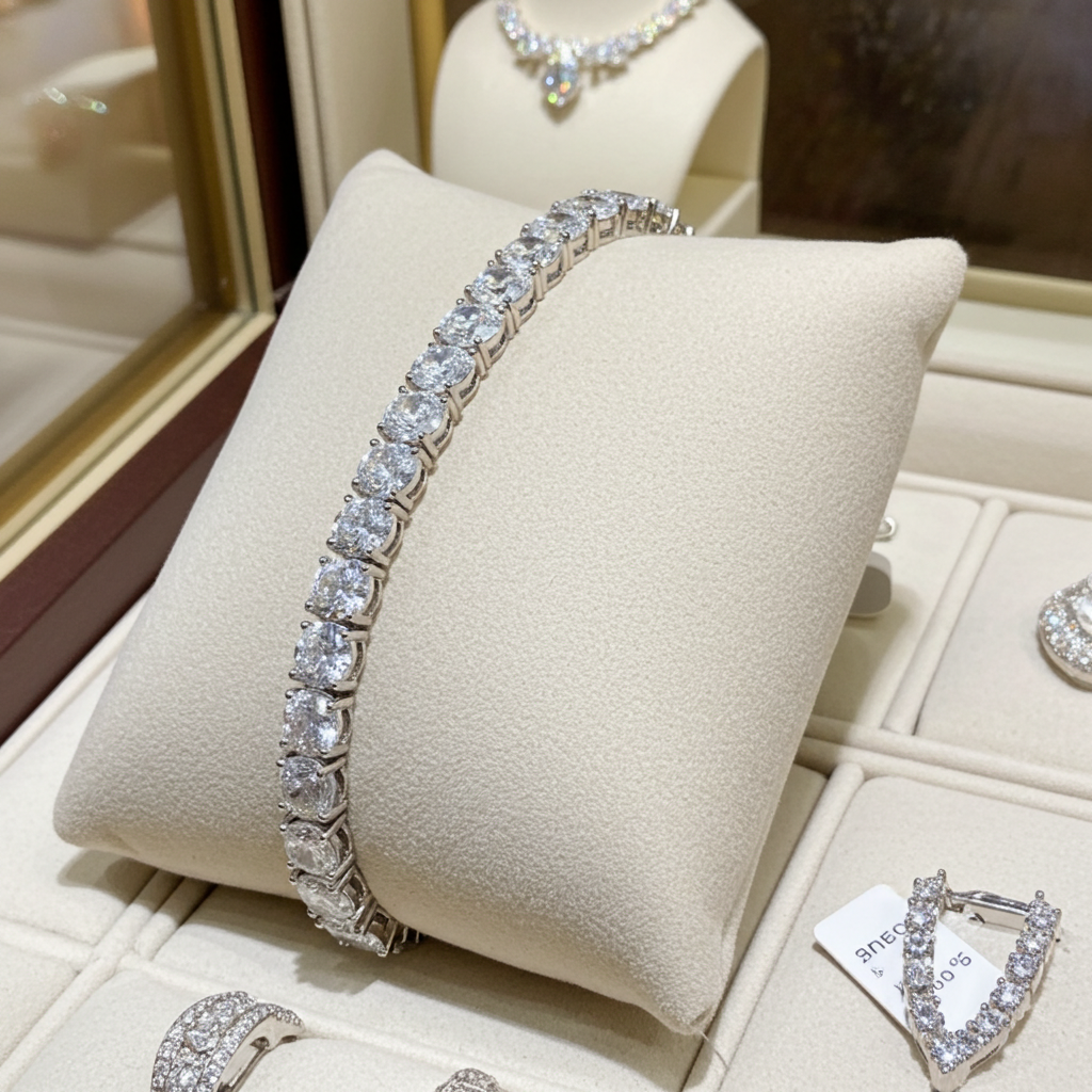 Bracciale - 18 carati Oro bianco - 32 ct. tw. Diamante (Coltivato in laboratorio)