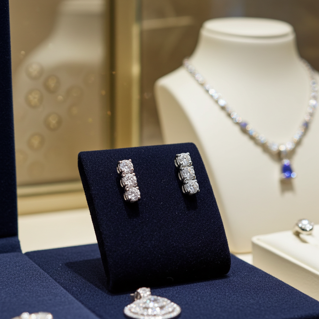 Orecchini “Trilogy” con 0.60ct Diamanti Naturali