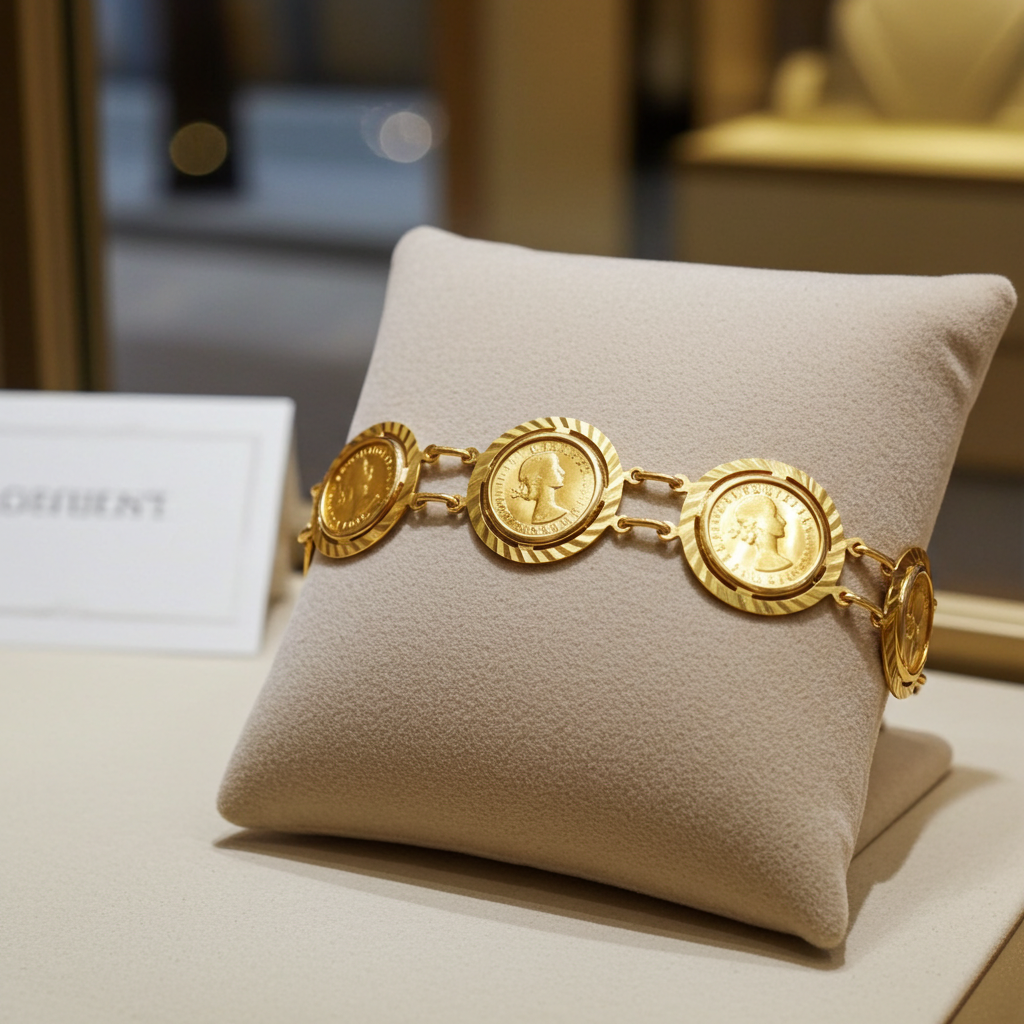 Bracciale Sterline -  in oro giallo 6 sterline oro 22k