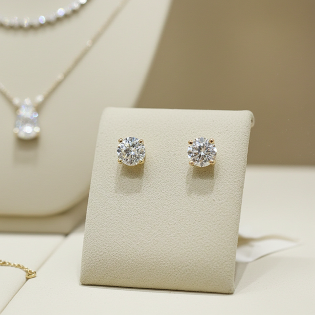 Orecchini - 18 carati Oro giallo - 0.60ct. tw. Diamante (Naturale) -