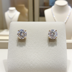 Orecchini - 18 carati Oro giallo - 0.60ct. tw. Diamante (Naturale) -