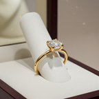 Anello - 18k giallo - 1.05ct. tw. Diamante (Colorato naturale) - Certificato IGI