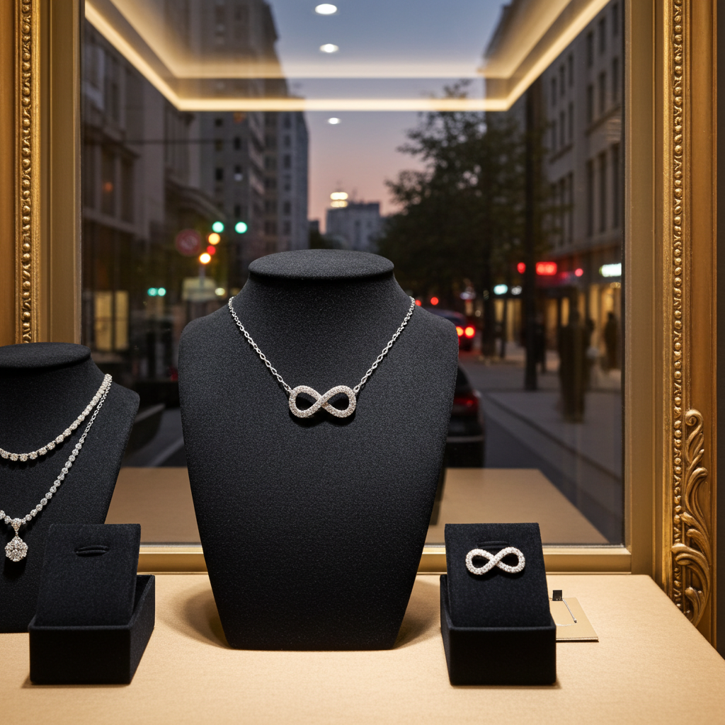 Collana con ciondolo - 18k bianco 0.21ct. tw. Diamante (Naturale)