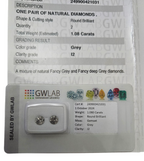 Coppia Diamante naturale certificato 1.080ct