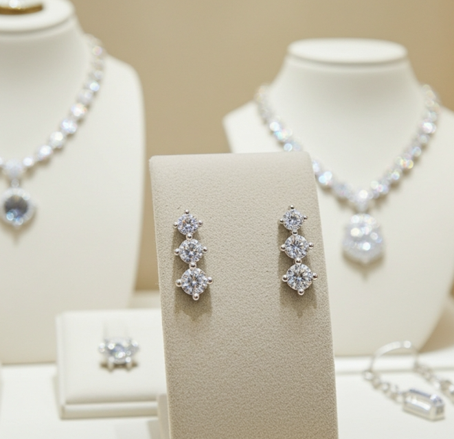 Orecchini - 18 carati Oro giallo - 2.88ct. tw. Diamante (Coltivato in laboratorio)