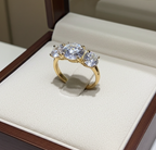 Anello - 18 carati Oro giallo - 4.32ct. tw. Diamante (Coltivato in laboratorio) - Diamante - D IF