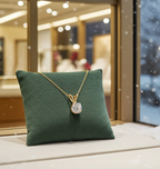 Collana con ciondolo - 18 carati Oro giallo - 0.60ct. tw. Diamante (Coltivato in Laboratorio)