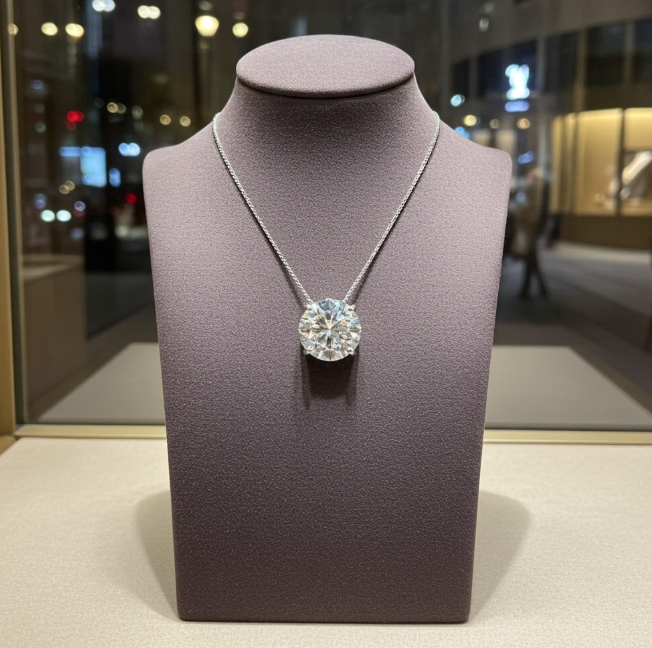 Collana con ciondolo - 18 carati Oro bianco - 2.00 ct. tw. Diamante (Coltivato in Laboratorio) -