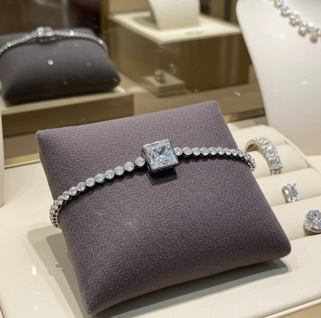 Bracciale - 18 carati Oro bianco - 8,50ct. tw. Diamante (Coltivato in laboratorio) - Diamante