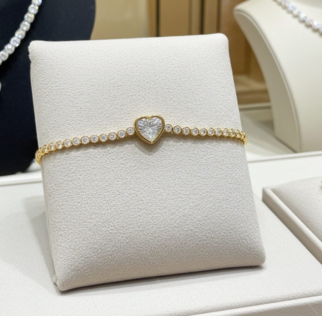 Bracciale - 18 carati Oro bianco - 7,42 ct. tw. Diamante (Coltivato in laboratorio)