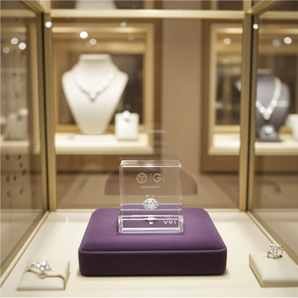 Diamante da investimento certificato igi 0,50ct E VVS1