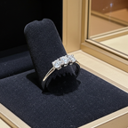 Anello trilogy , diamanti naturali 1.20 ct certificato IGI D IF