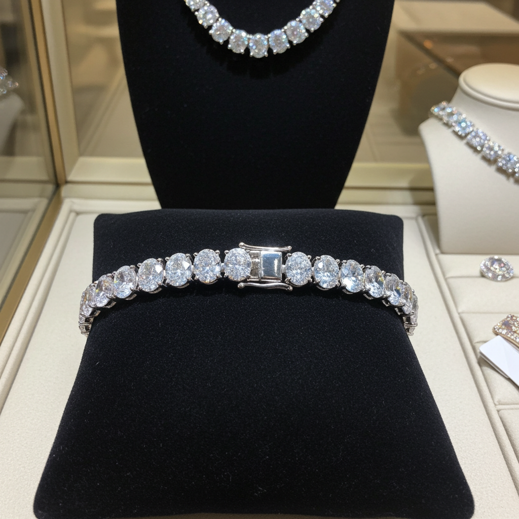 Bracciale - 18 carati Oro bianco - 32 ct. tw. Diamante (Coltivato in laboratorio)