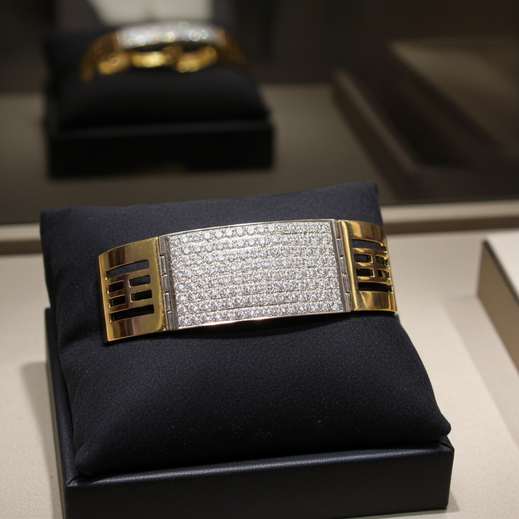 Bracciale - 18 carati Oro bianco, Oro giallo - 10.08ct. tw. Diamante (Naturale) -