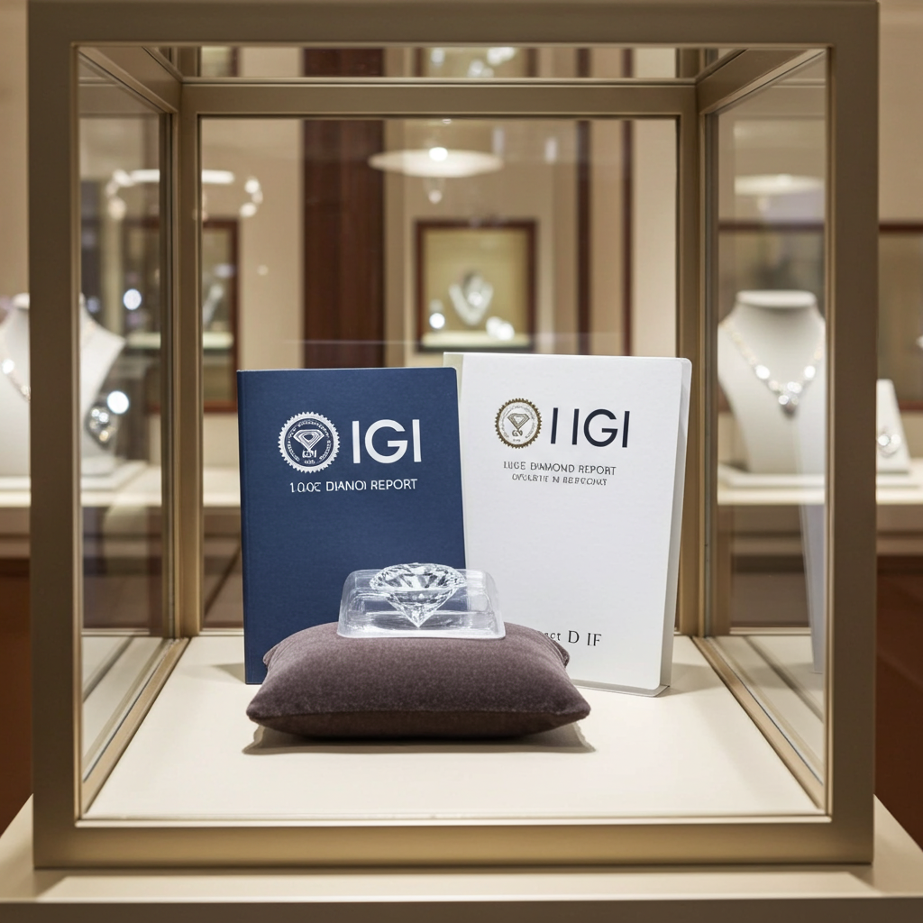 Diamante da investimento certificato igi 1,00ct D IF