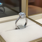 Anello - 18 carati Oro bianco, 1,00 ct E VVS- 1.41ct. tw. Diamante (Naturale)