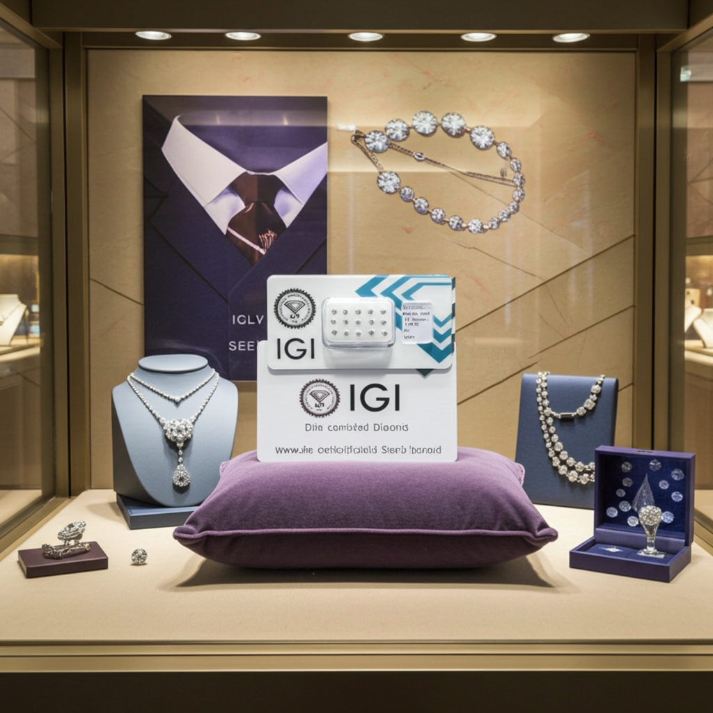 15 pezzi diamanti naturali certificato IGI 1.04ct