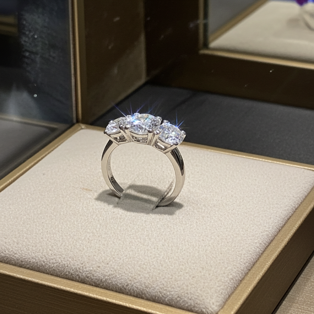 Anello Trilogy -2.40 ct Diamanti Naturali