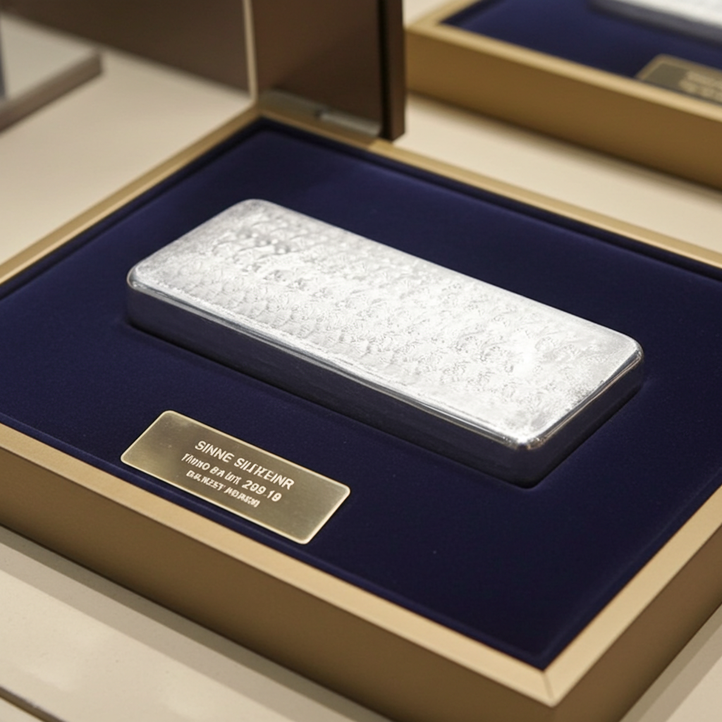 Lingotto argento puro 999.9. 500 grammi