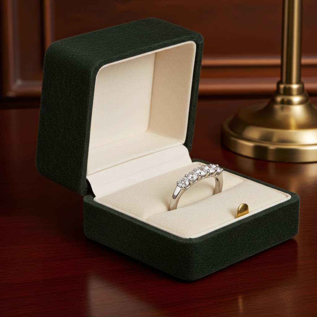 Anello Riviera -0.50 ct Diamanti Naturali