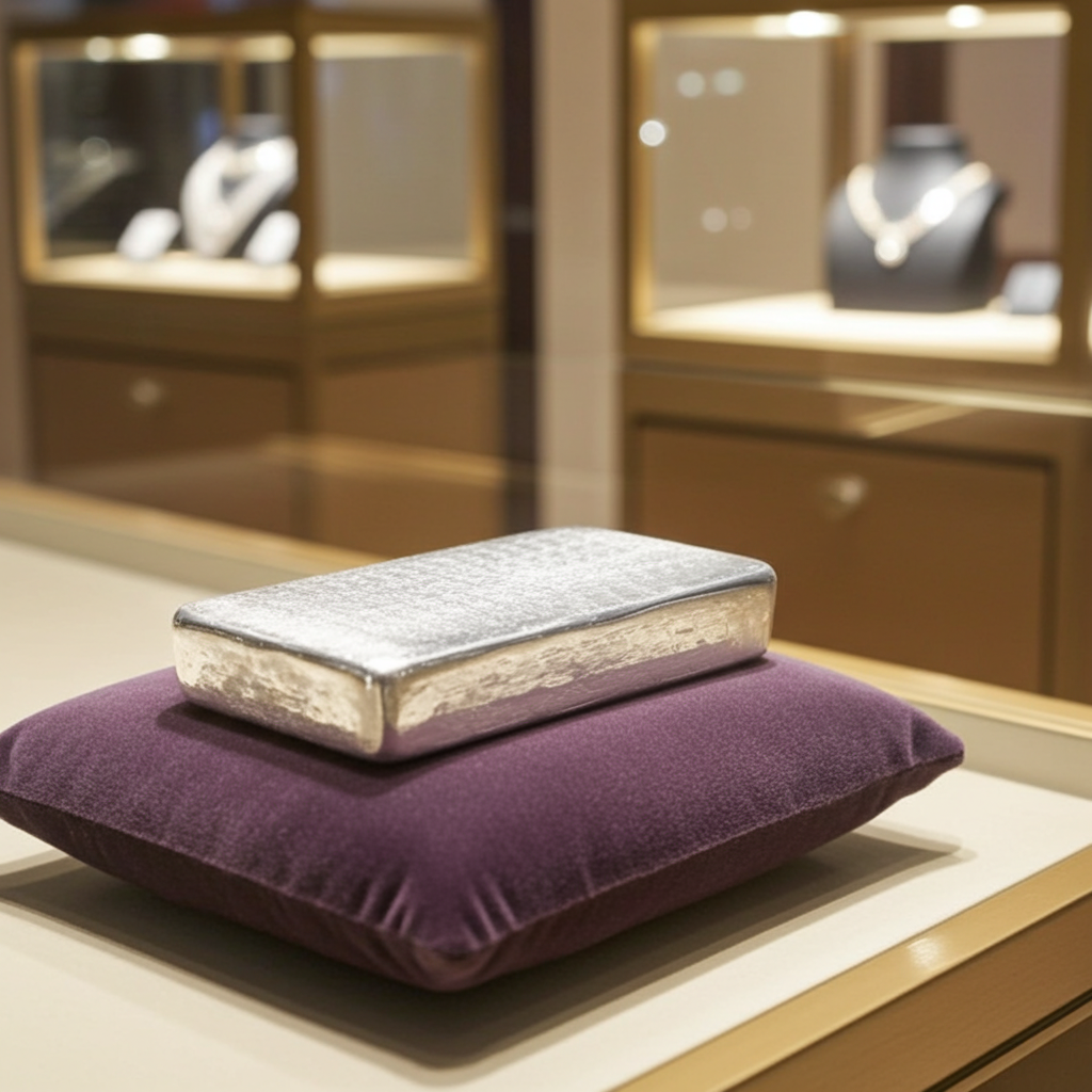 Lingotto argento puro 999.9. 500 grammi